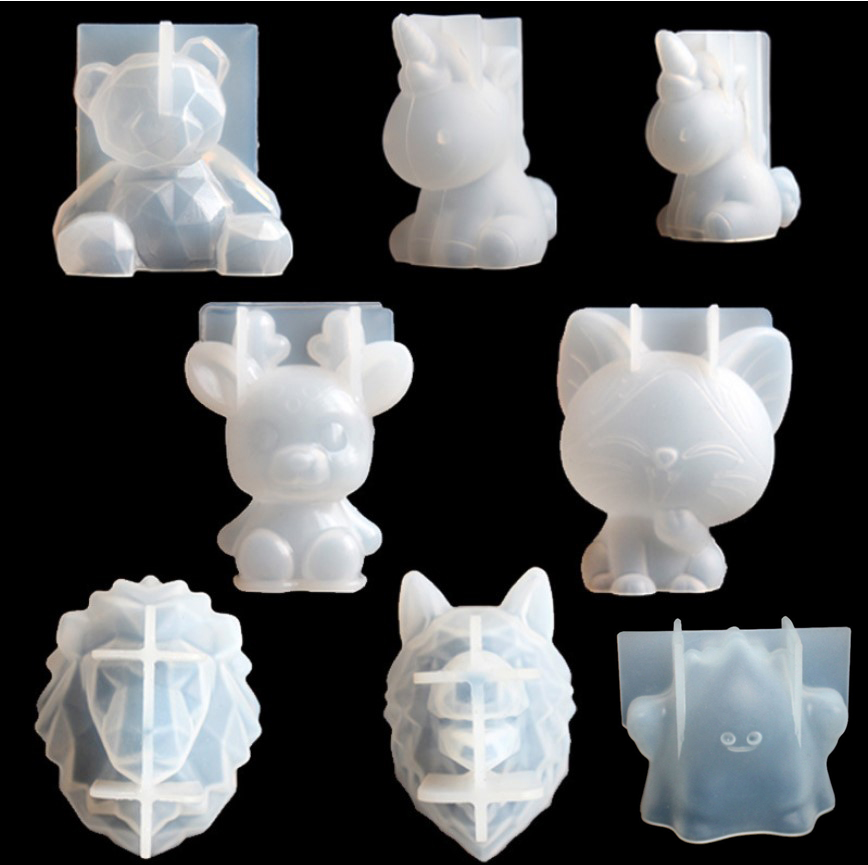 Candle Making Supplies Kit - Transparent Unicorn Silicone Epoxy Resin Molds