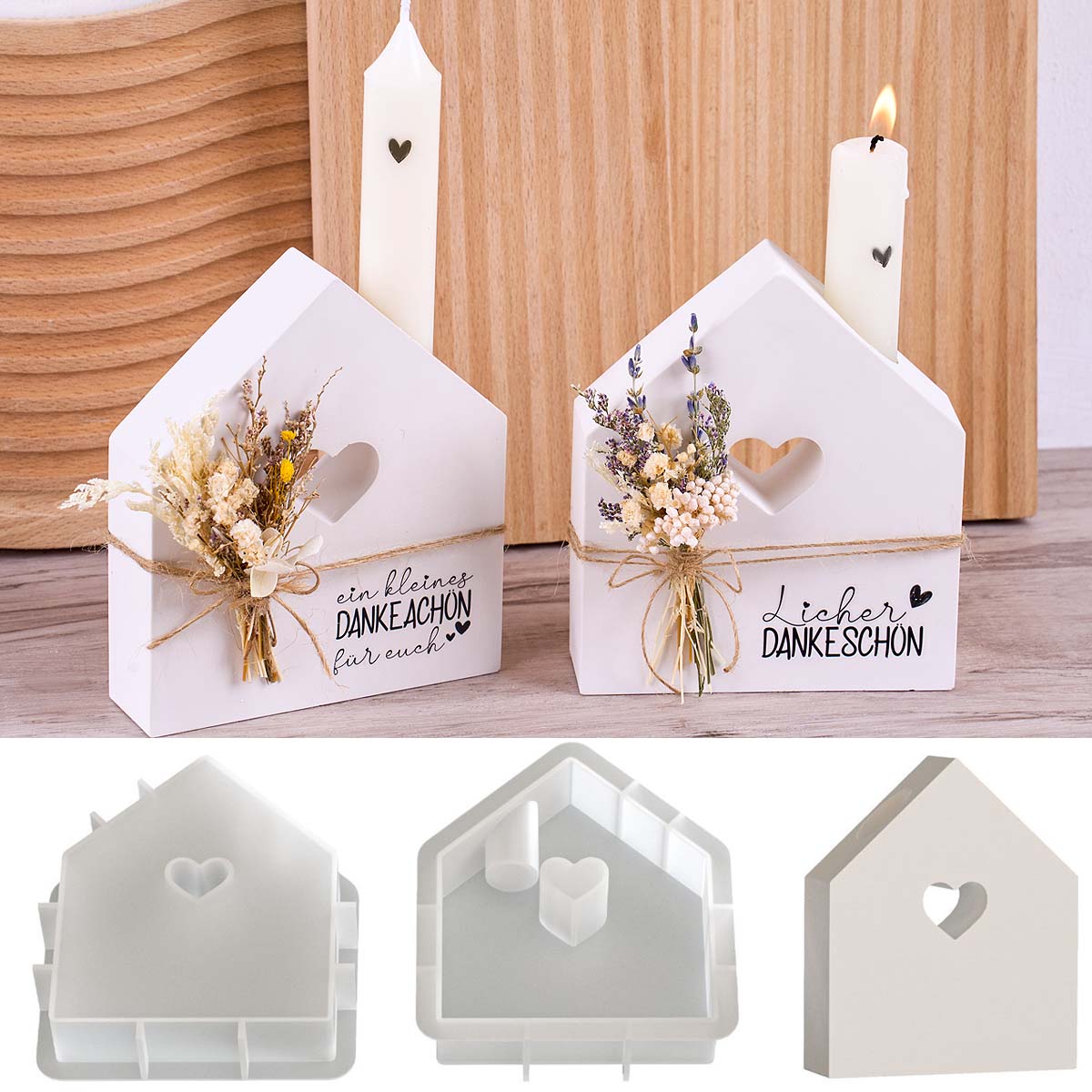 Candle Quotes - Valentine's Day Candle Holder Silicone Mold