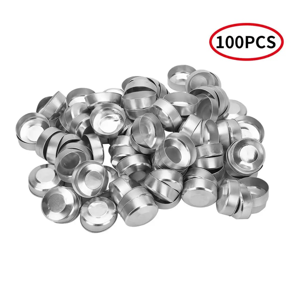 50-100Pcs Round Aluminum Tea L - Candle Quotes recension och pris