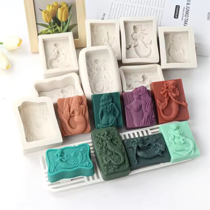 Rectangle Ocean-Style 3D Merma - Candle Making Supplies Kit recension och pris