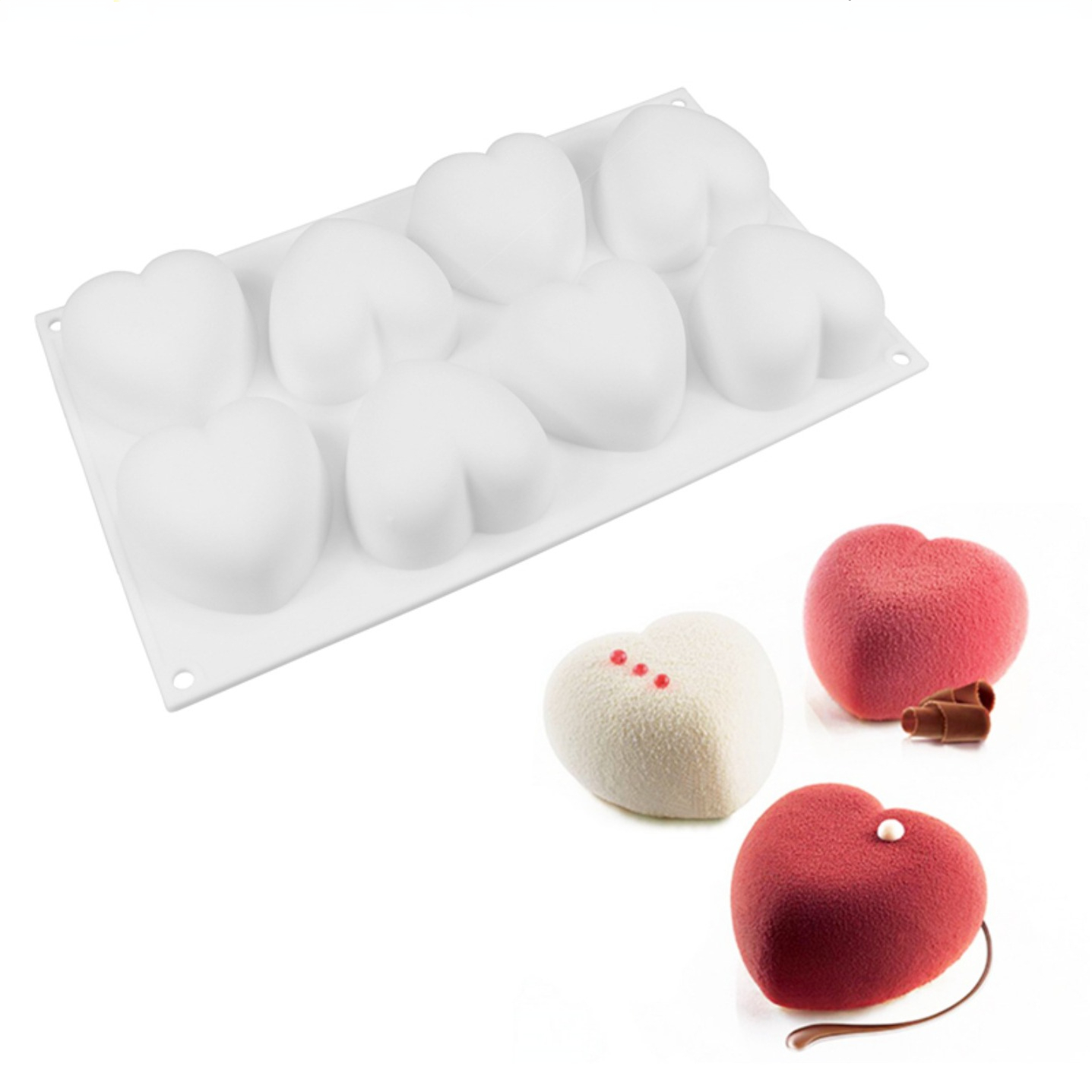 Love Heart Silicone Soap Mold  - Candle Making Supplies Kit recension och pris