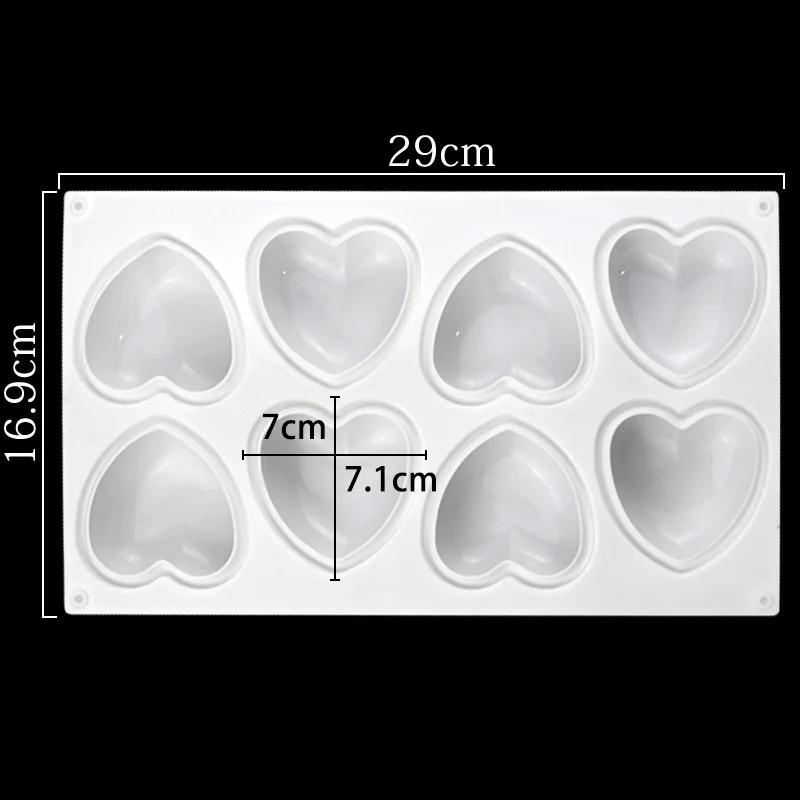 Love Heart Silicone Soap Mold  - Candle Making Supplies Kit recension och pris