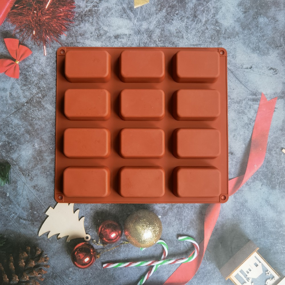 12 Cavity Square Silicone Soap - Candle Making Supplies Kit recension och pris