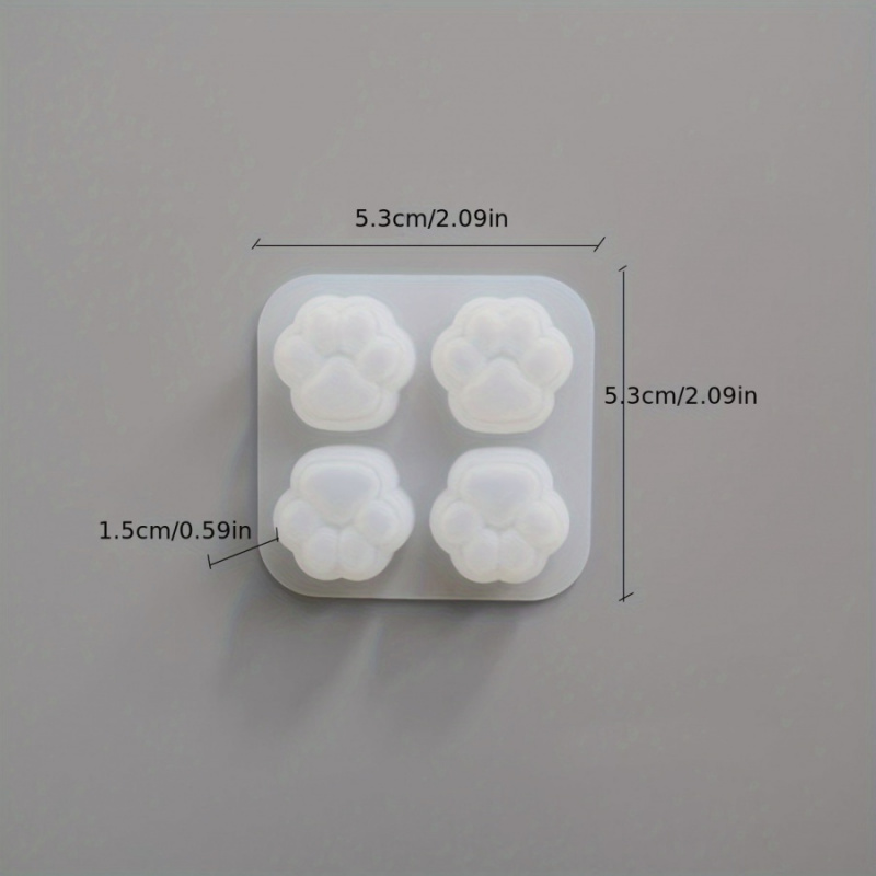 1Cat Paw Pattern Silicone Mold - Candle Making Supplies Kit recension och pris