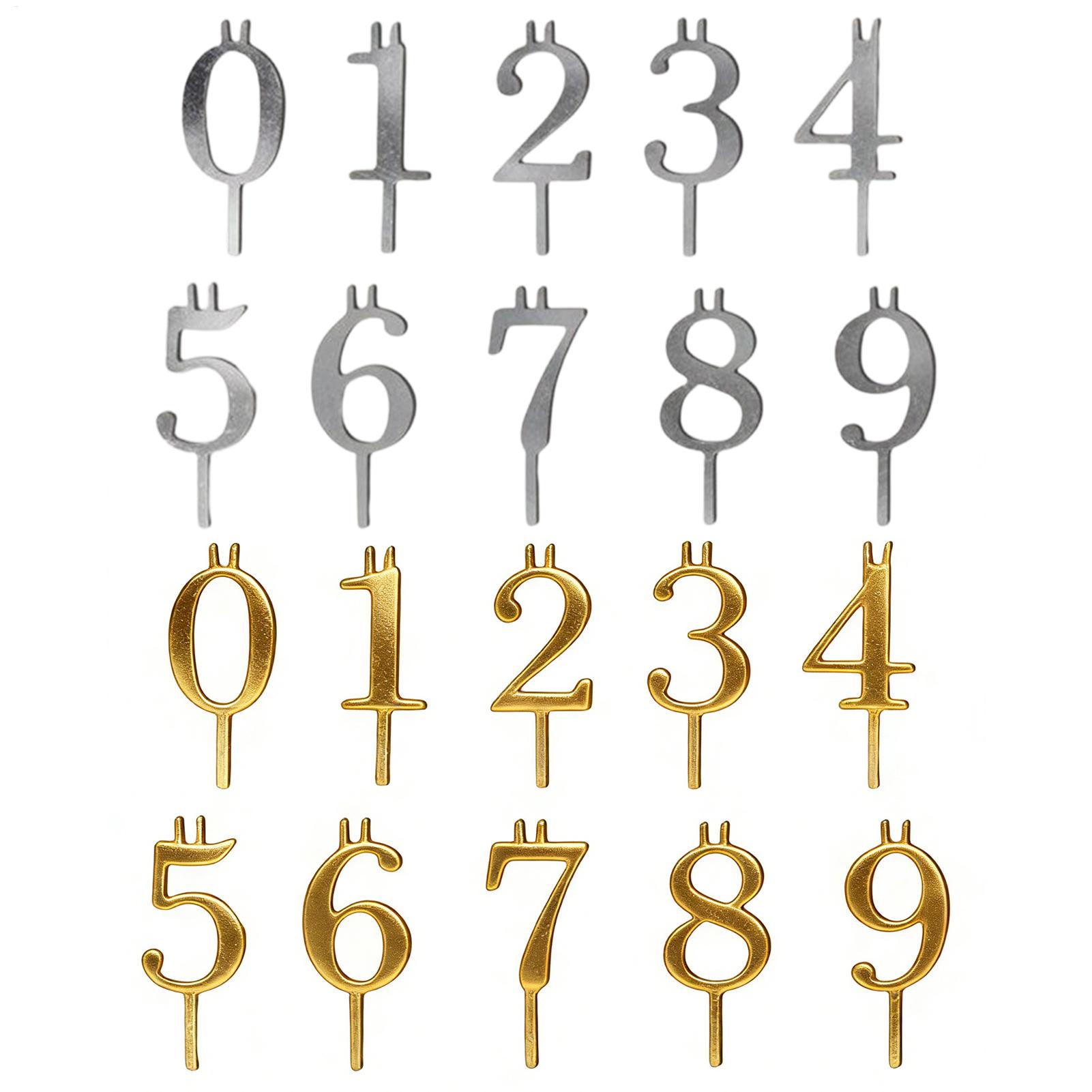 10pcs 0-9 Number Cake Toppers  - Candle Making Supplies Kit recension och pris