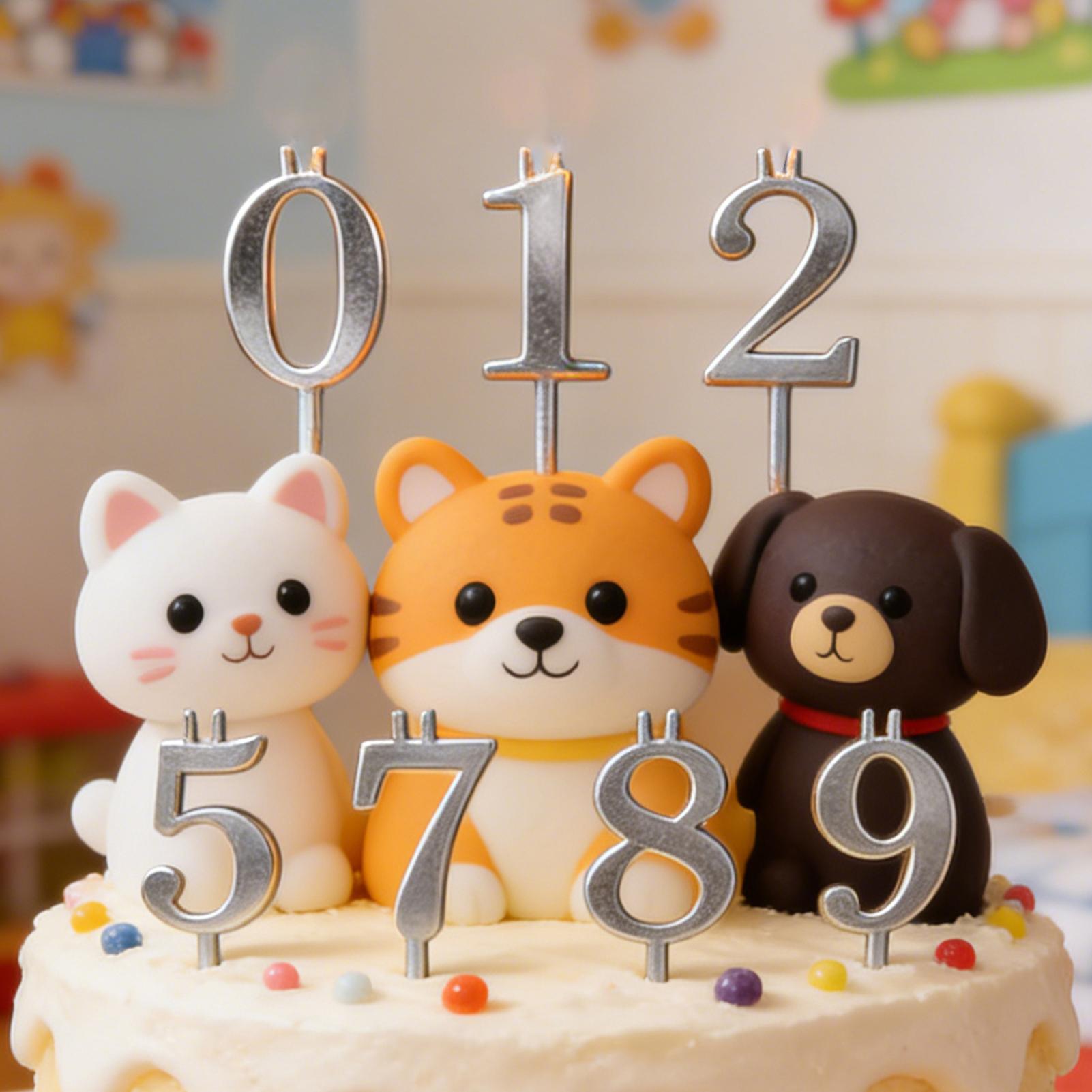 10pcs 0-9 Number Cake Toppers  - Candle Making Supplies Kit recension och pris